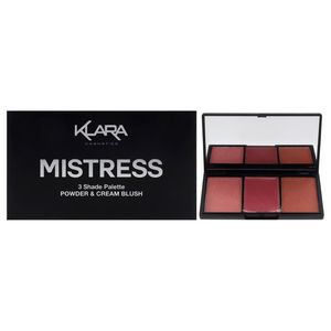 3 Shade Palette Powder and Cream Blush - Mistress by Klara 0.35 oz Makeup